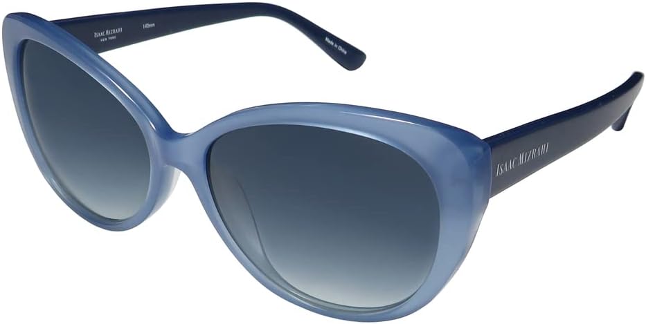 Isaac Mizrahi 30228 Womens/Ladies Cat Eye Full-rim 100% UVA & UVB Lenses Sunglasses/Eyewear (56-16-140, Blue)
