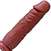 ANFEI Double Layered Silicone Large Size Dildo, Hyper Realistic Premium Penis Sex Toys with Suction Cup(No Eggs,Total 24cm,Width 5.57cm)