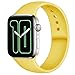 Produktbild Zekapu Sport Armband Kompatibel für Apple Watch 38mm 40mm, Weiches Silikon Ersatzarmband Klassisch Uhrenarmband für iWatch Series 5 Series 4, Series 3, Series 2, Series 1, S/M, Mango Gelb