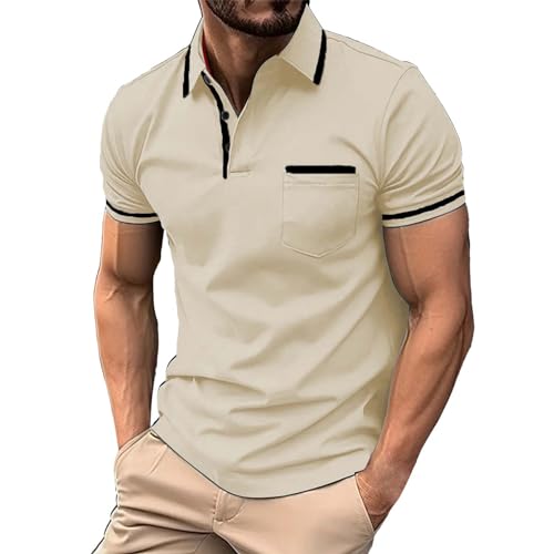 Amazon.com: Mens Polo Shirts with Pocket Collar Short Sleeve Big
