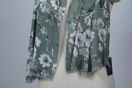 Image of VIC Cotton Modal Digital Print Scarf for Women | Digital Print Designer Stole | Soft Lightweight Luxury Wrap | Premium Cotton Modal Blend | 55 x 170 cm | VIC-SM-DP5517
