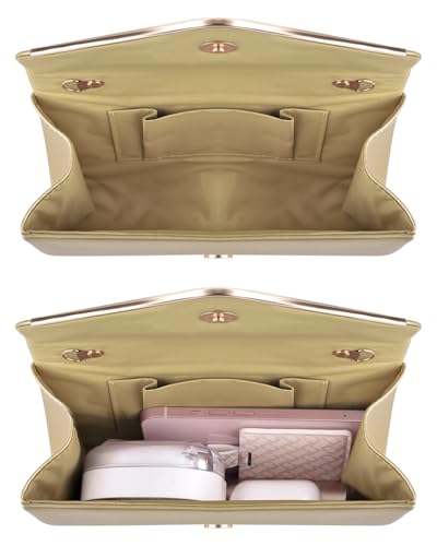 Image of TINDTOP Clutch Purses for Women, PU Leather Formal Evening Bags Shoulder Party Handbags Wedding Cocktail Prom Clutches