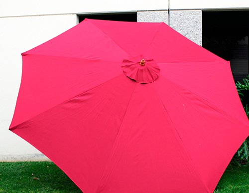 MTN GearsmithNew Replacement Umbrella Canopy for 9FT 8 Ribs, Color: Red (Canopy ONLY)