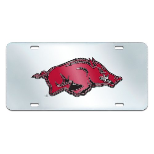 Fan Mats 14980 'University of Arkansas' Mirror Style License Plate