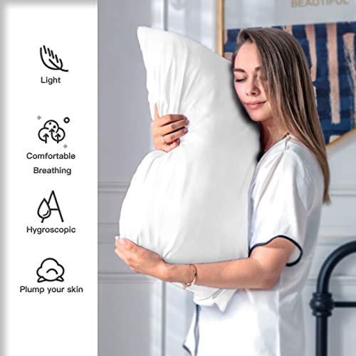 image for Suatien Mulberry Silk Pillowcase for Hair and Skin Pillow Case with Hi