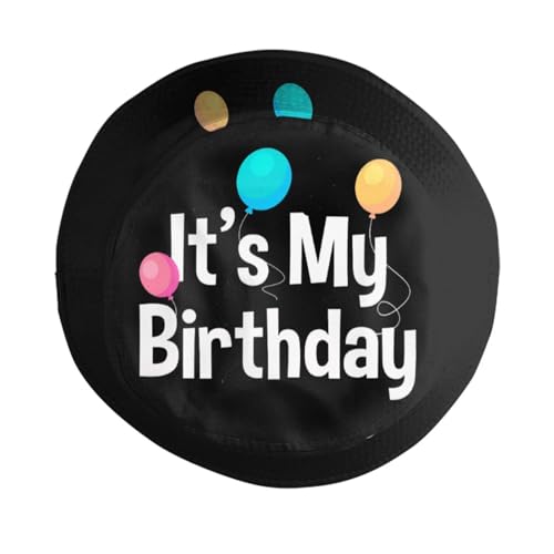 Image of It's My Birthday Bucket Hat for Women & Men, Funny Sun Hat - Packable Outdoor Fisherman Cap Gift for Party