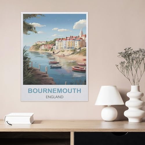 Plaque Bournemouth fer 30x40cm, peinture rétro imperméable pour extérieur - 3