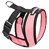 Gooby Comfort X Head In Harness Choke Free Small Dog Harness with Micro Suede Trimming and Patented X Frame Pink Small 5 9 lbs