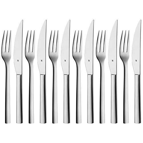 Cuberteria Wmf WMF Nuova Juego 12 Piezas Cubierto Steak, Acero Inoxidable Pulido