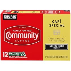 1 of Community Coffee Cafe Special, 12 Count Single Serve Coffee Pods, Medium Dark Roast, Compatible with Keurig K-cup Brewers, 12 Count (Pack of 1)