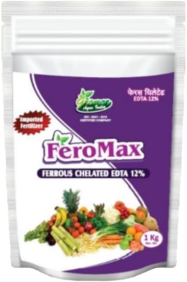 FeroMax Ferrous Chelated EDTA 12% Supplement for Recovery of Interveinal Chlorosis Deficiency (500g)