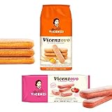 Matilde Vicenzi Vicenzovo Pink Ladyfingers 14.10oz - Italian Strawberry Biscuits, Ladyfingers Cookies for Tiramisu, Kosher Dairy Cookies, Italian Bakery Dessert 7.05 oz (200g), 2Pk