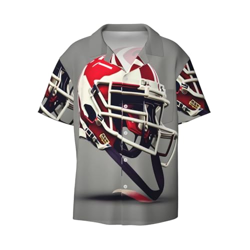 Chemise imprimé football américain homme avec poche poitrine et boutons