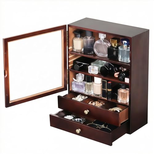 AUTOARK 5-Tier Wooden Cologne Organizer
