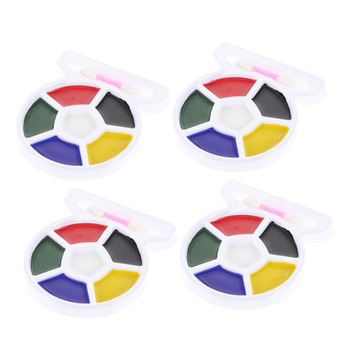 Uonlytech 4pcs Face Painting Kits for Adults Skin Paint Pallet for Soccer Games Halloween Cosplay and Festivals Easy to Apply and Quick Drying