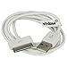Produktbild vhbw USB Datenkabel (Typ A auf MP3 Player) kompatibel mit Apple iPod 5 Gen. (Video) - A1136-30Gb MP3 Player, Weiß