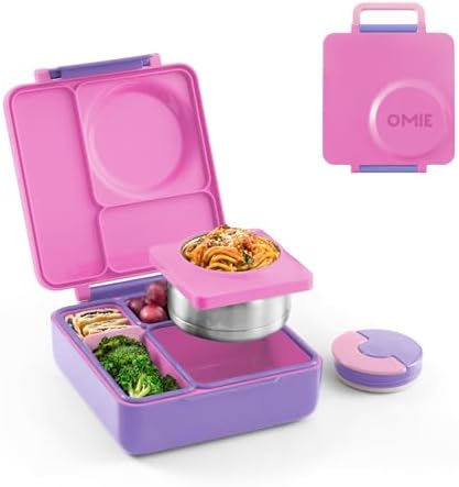 OmieBox Bento Box for Kids - Insulated Bento Lunch Box with Leak ...