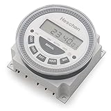 Heschen Digital LCD Power wöchentlich programmierbarer Timer Relaisschalter TM-619-4 DC 12V 16 Amp SPST 5 Pin