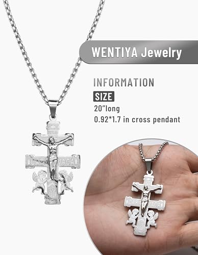 Christian Easter Gifts, Pardon Cross St Michael Caravaca Pendant Necklace, Cruz Del Perdon Catolica with St Benedict and Milagrosa Medal3