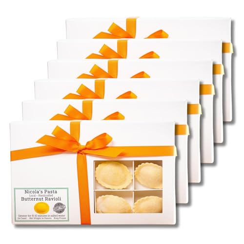6 Boxes of Artisanal Handcrafted Ravioli for a Taste of Italian Tradition | 24 Count per Box - Crafted with Passion and Care | Gourmet Entrée, Side or Starter | Natural Ingredients and No