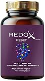 REDOX RESET – Integratore alimentare Detox Cellulare con NAC, Glutatione, Vitamine C ed E, Magnesio e Zinco | Supporto energia, antiossidante e capelli | 30 capsule – SICURMED