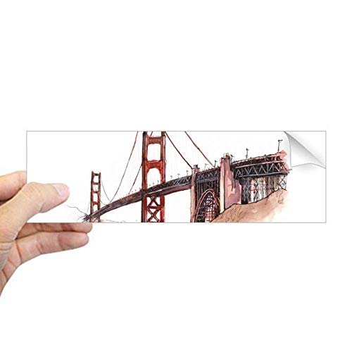 Pegatina del puente de San Francisco para decorar furgonetas camper y lunas de vehículos