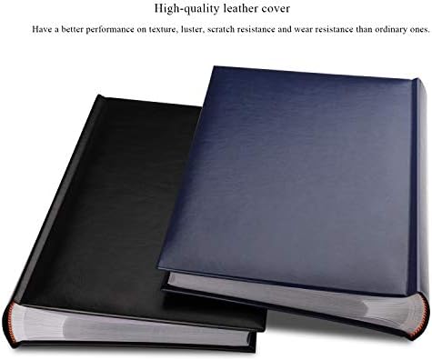 Leather Cover Photo Album Book white pages With Memo Writing Space 402 Pockets hold 6x4 Photos for Wedding Anniversary Family Baby Vacation Dads Birthday Travel