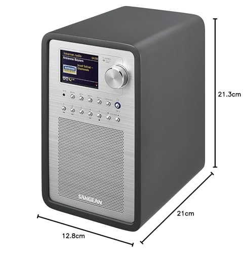Sangean WFR-70C Internet Radio - WiFi und DAB+ radio - Spotify-Player - UKW-RDS und AUX-In - grau – Bild 8