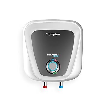 Crompton Solarium Care 10-L 5 Star Storage Water Heater (Geyser) With Rust Proof Plastic Body (White), Wall Mounting