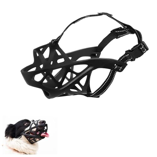 Dog Muzzle, Soft Rubber Safety Basket, Comfortable and Breathable, Adjustable Dog Muzzle Straps to Prevent Eating, Biting and Chewing, Suitable for Small and Medium-Sized Dogs Protective Mask Dog Muzzle, Soft Rubber Safety Basket, Comfortable and Breathable, Adjustable Dog Muzzle Straps to Prevent Eating, Biting and Chewing, Suitable for Small and Medium-Sized Dogs Protective Mask