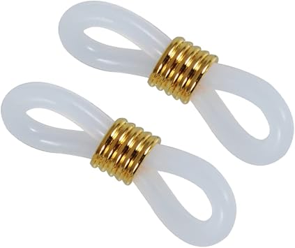 DIY Silicone Eyeglass Chain Fixing Rings, Adjustable Non Slip 100Pcs