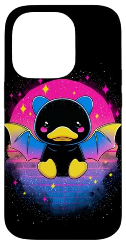 Cute Anime Bat Duck Kawaii Pansexual Pan Pride Colors X}zP[X iPhone 14 Pro p