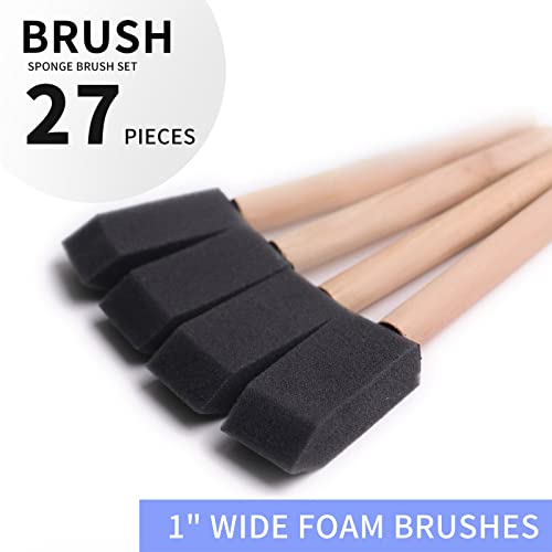 Foam Paint Brushes (1 Inch 27Pcs) #TOP1