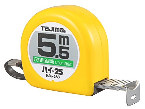 タジマ(Tajima) コンベックス 5.5m×25mm ハイ25 尺相当目盛付 H2555SBL