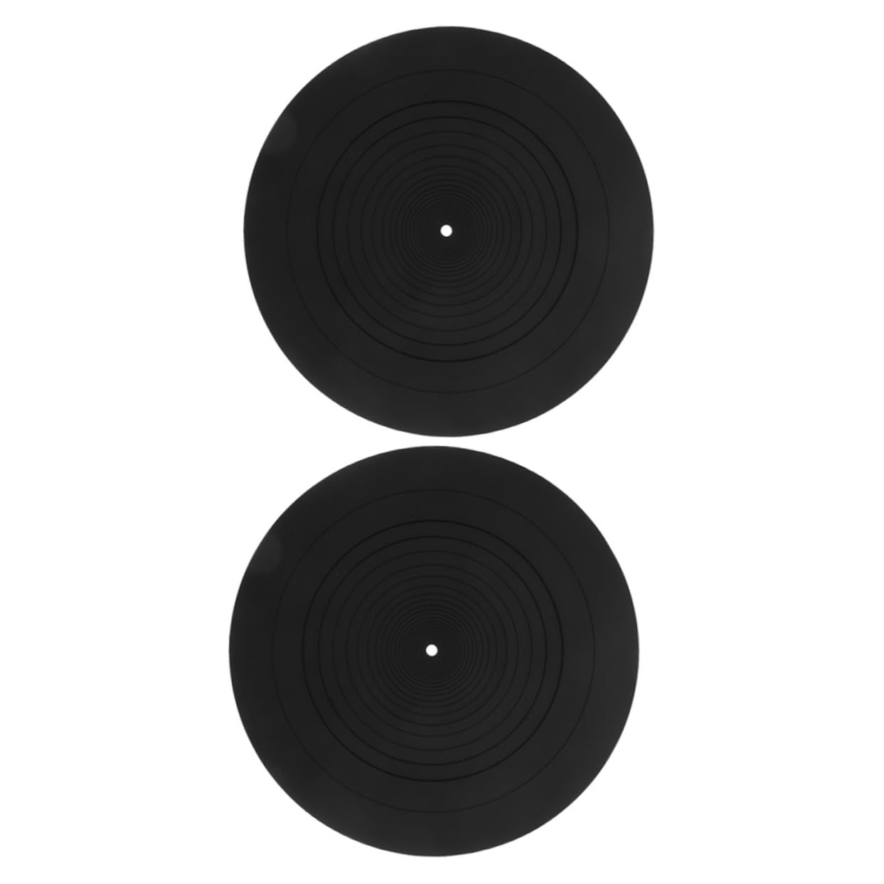 BESTonZON 2pcs - Turntable Mat Vinyl Slipmats for Records Player Anti-static Silicone Pad Vinyl Mat for Turntable Record Player for