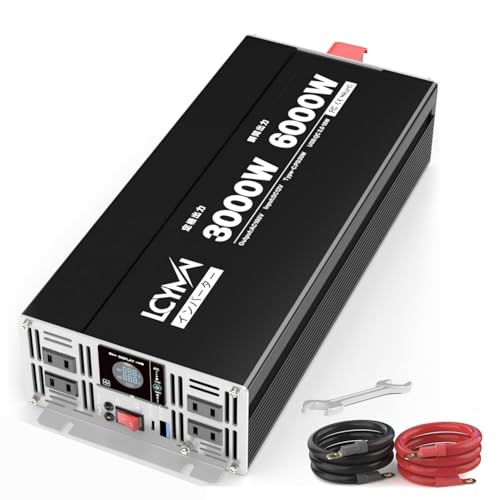 Amazon.co.jp: LCYMW インバーター 12v 100v 3000W 瞬間出力6000W