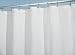 mDesign Cotton Blend Fabric Shower Curtain for Bathroom, Luxury Hotel - Stall 54" x 78", White