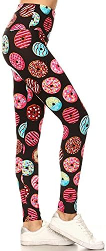 Leggings Depot Leggings de yoga con estampado de yoga de 12,7 cm para mujer – – Talla Única
