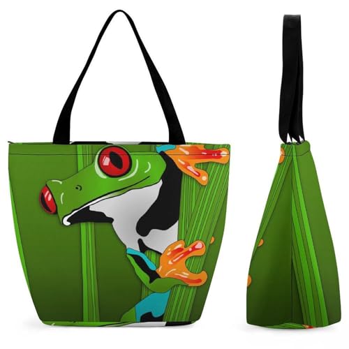 Sac à bandoulière grenouille pour femme : le grand cabas idéal pour vos voyages et courses