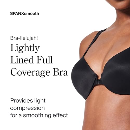 Image of SPANXsmooth Bra-Llelujah Lightly Lined Full Coverage - T-Shirt Bra - Front Closure - Smart Stretch Straps