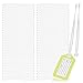 200PCS Amersumer 6Inch Clear Plastic Luggage Tag Worm Loop Strap for Bag Tags.