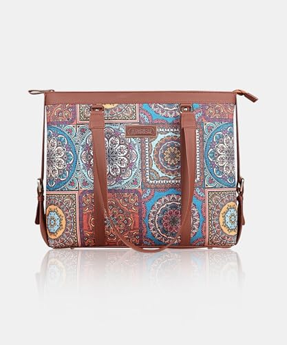 Image of Stylish Tote Bags for Office Use | Laptop Bag 15.6 inch | Purse for Women | Vegan Leather Handbag | Daily & Travel Use |