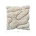 Bloomingville Auckland Essence Wool and Cotton Pillow, Natural