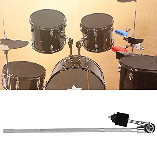 Support de cymbale pour tambour avec pince de bras argenté