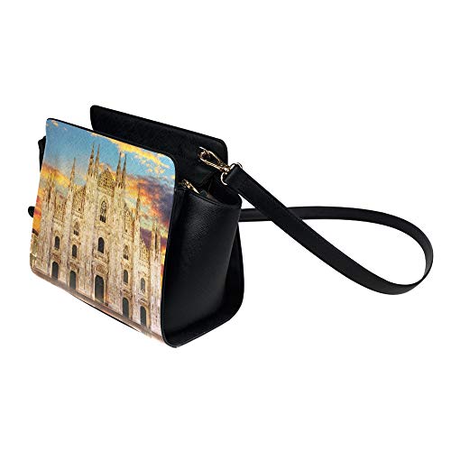 Bag Women Fashion Unusual Beautiful Milan Cathedral Satchel Bag Crossbody Bags Travel Bags Duffel Shoulder Bags Luggage For Lady Girl Women Shoulder Crossbody Bag