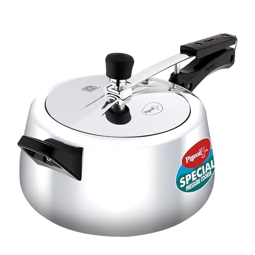 Pigeon by Stovekraft 5 Litre Special Plus Aluminium Inner Lid Induction Base Pressure Cooker (Silver) BIS Certified