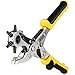 Produktbild BOSI Leder Locher, Lochzange für Leder, Profi Revolverlochzange mit Messing Punch Platte, Gürtel Locher von Gürtel, Stoff, Leder, Pappe, 6 Lochpfeifen 2-2,5-3 - 3,5-4 - 4,5 mm