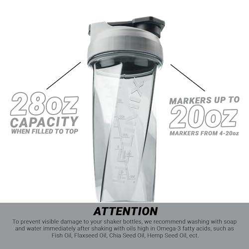 HELIMIX 2.0 Vortex Blender Shaker Bottle Holds upto 28oz | No Blending Ball or Whisk | USA Made | Portable Pre Workout Whey Protein Drink Shaker Cup | Mixes Cocktails Smoothies Shakes | Top Rack Safe - Thumbnail 5