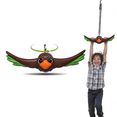 Swurfer Ninja Twister Swing Spins Set - 360° Twist Spin Toy, Swing Set Accessories for Backyard, Kids Outdoor Toys, Playground Hang Toys, Easy Install, Adjust Height, Durable, Up to 300lbs, Hawk