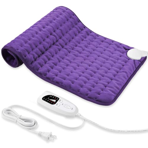 Image of Electric Heating pad for Back Neck Shoulder Knee Arms Legs- Electric Heat Pads with 6 Heat Settings & Auto Shut Off &Dry /Moist Heat Heating Pad for Birthday Mother Father Girl Men Women